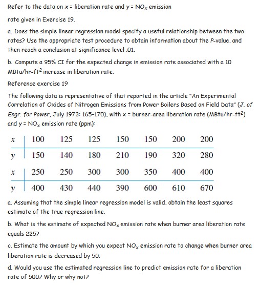 situation would simple linear regression he most {least} effective, and why? Data
