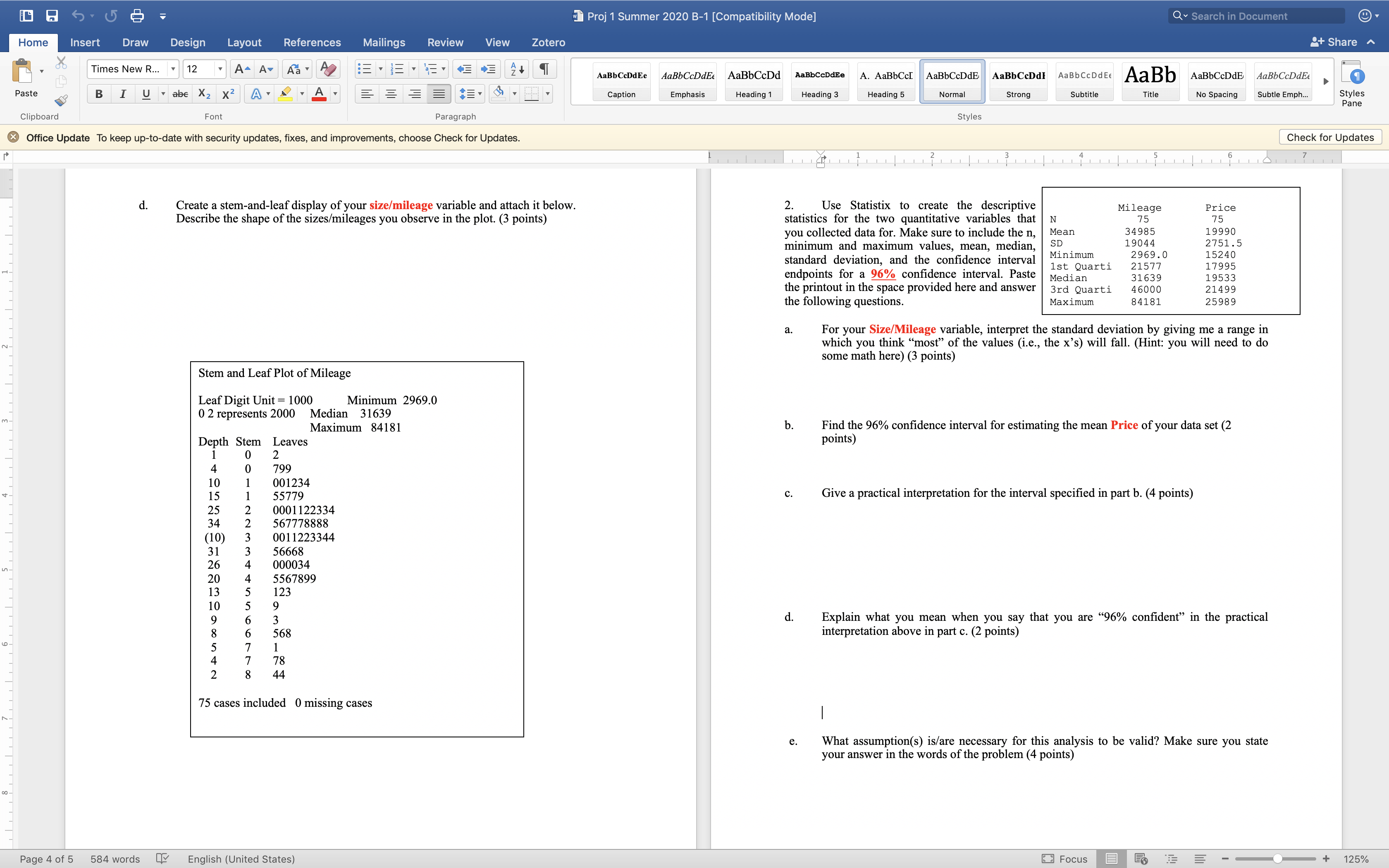 Hello can you please solve these ? Proj 1 Summer 2020 B-1