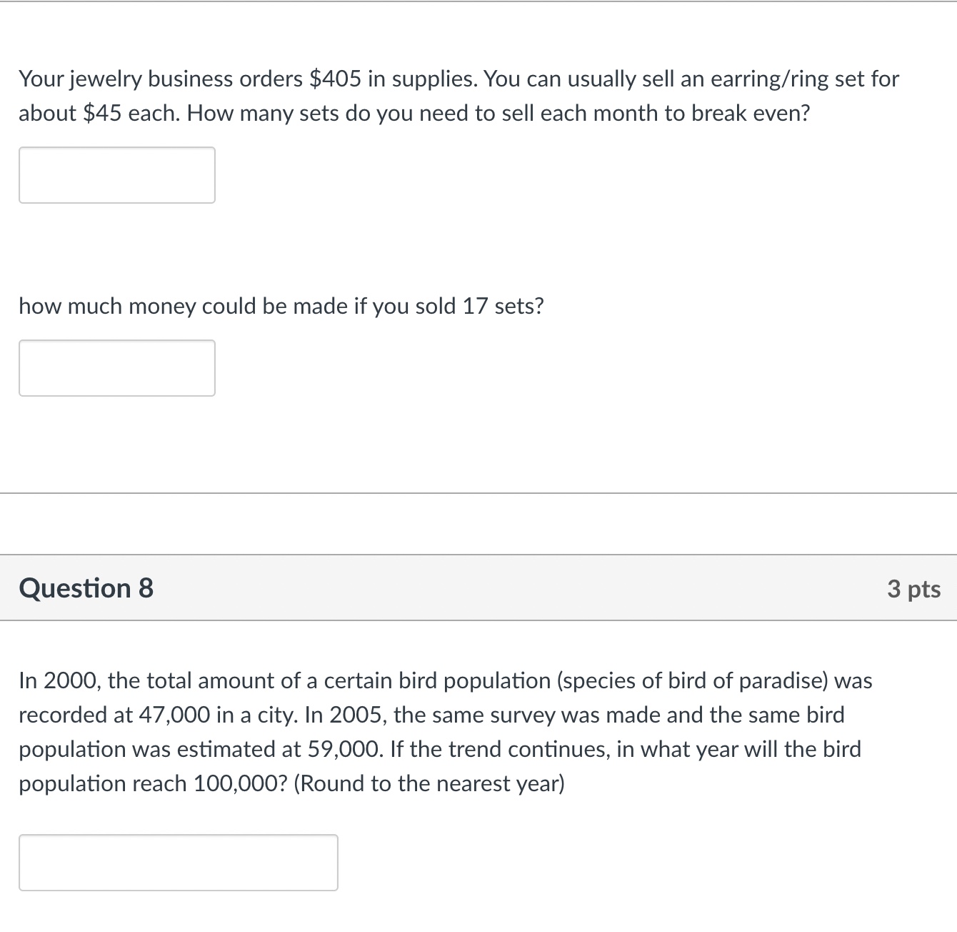 Using the data estimate the real value for the last week of