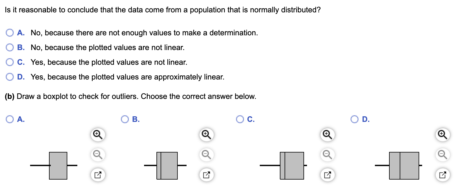 weeks) at which babies rst crawl, based on a survey of 12
