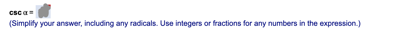 radicals. Use integers or fractions for any numbers in the expression.) sin