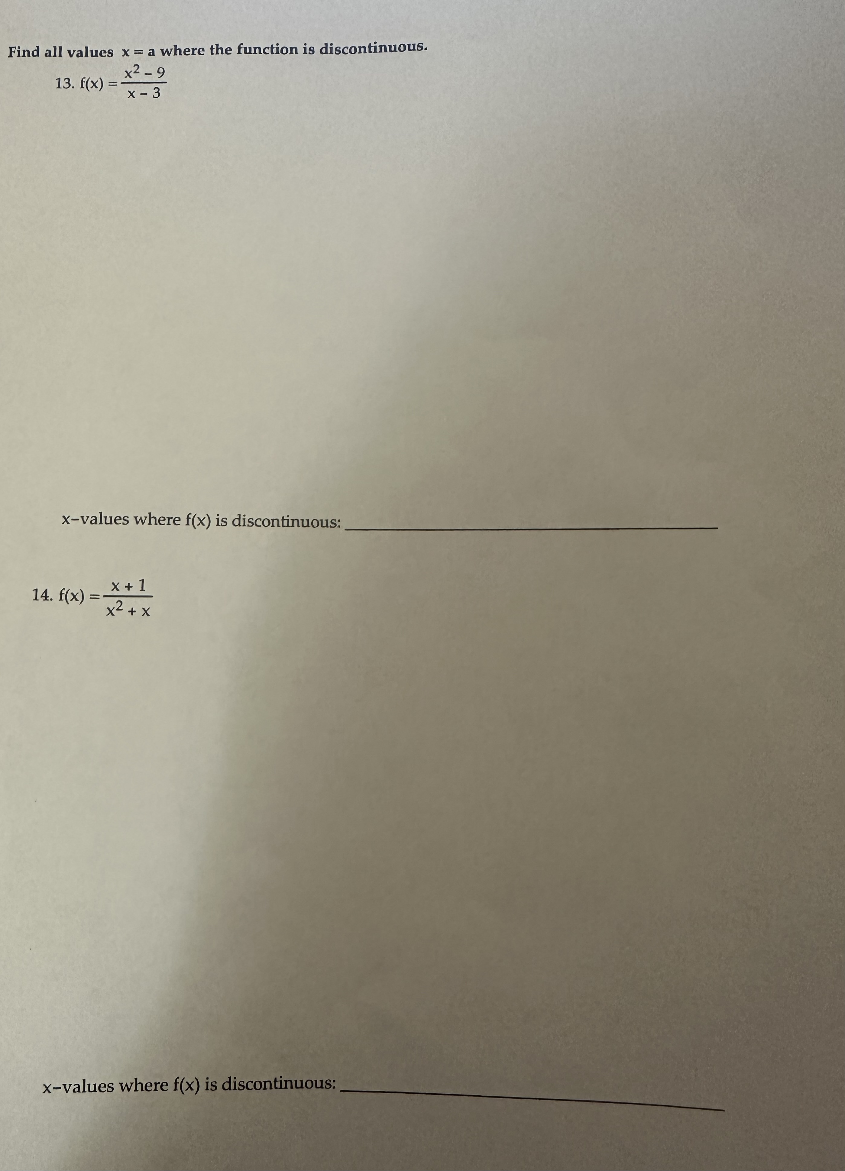 of f(x) given below (use DNE if does not exist or is