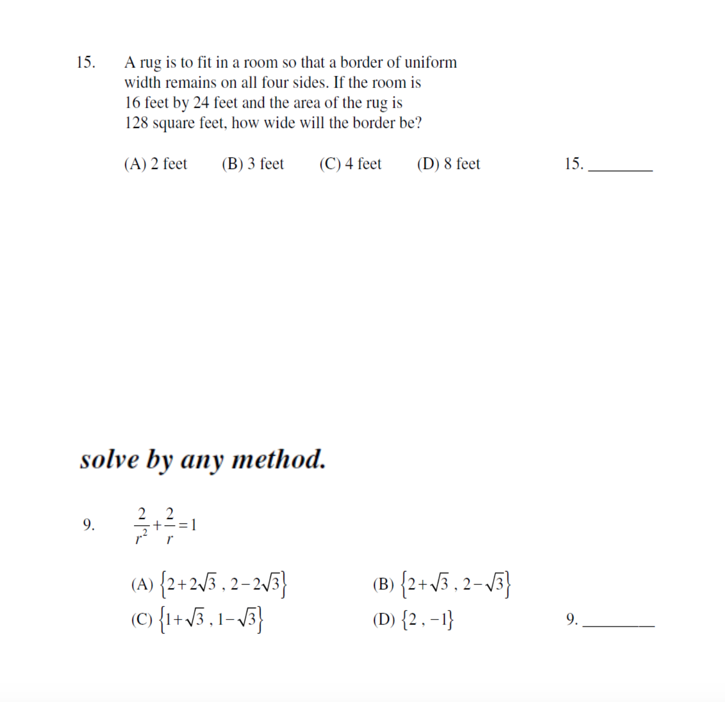 = 72 2. (5x -4) =64 2. 3. 12 - 41 =