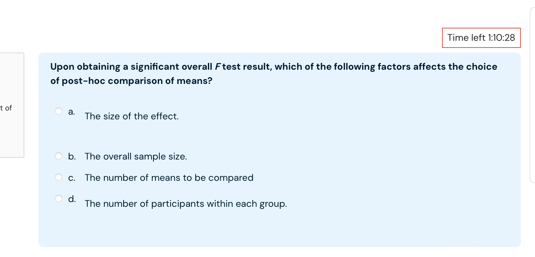 standard deviation of 5%, the magnitude of the claimed effect is: a.