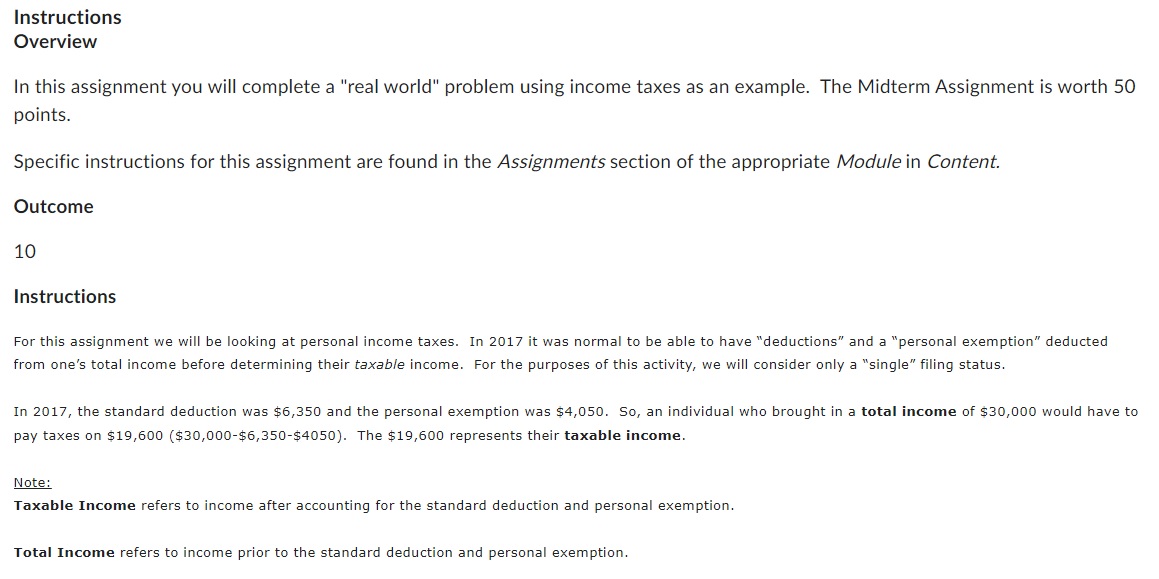  Instructions Overview In this assignment you will complete a "real world\"