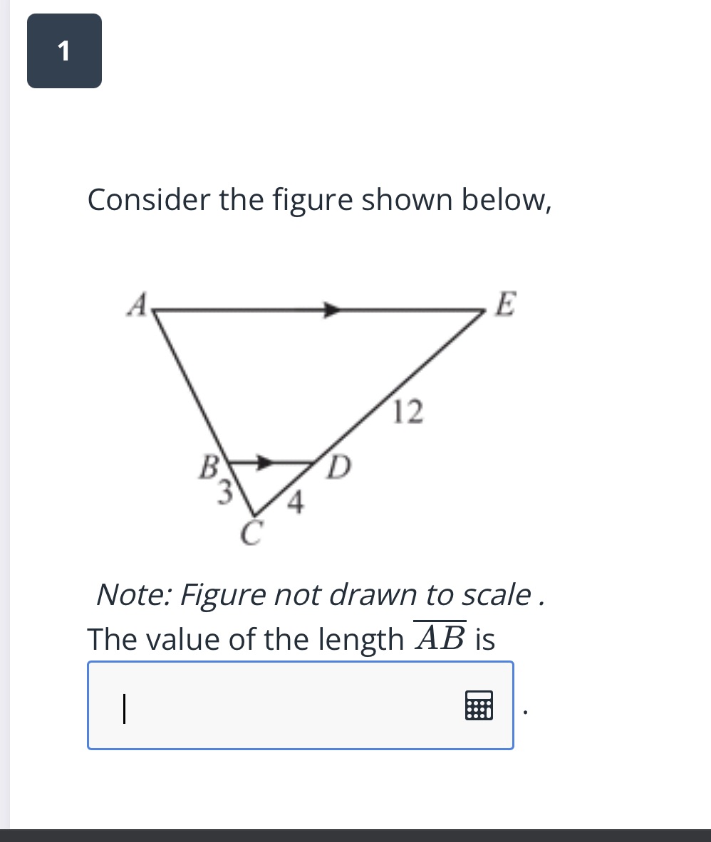  Consider the figure shown below, A E 12 B D 3