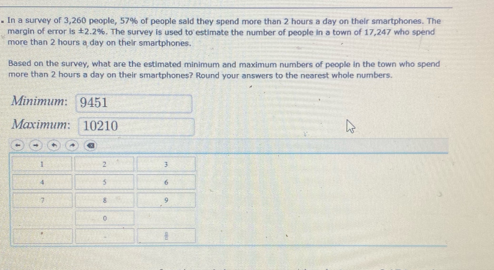 Please explain how they got this answer In a survey of 3,260