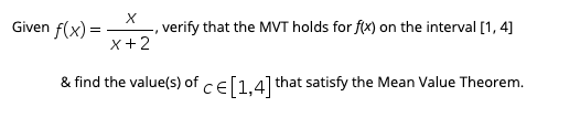 How can I solve this? Given f(x) = X , verify that