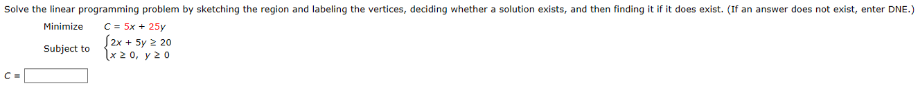 y s 90 Subject to x+ y s 50 x + 2y