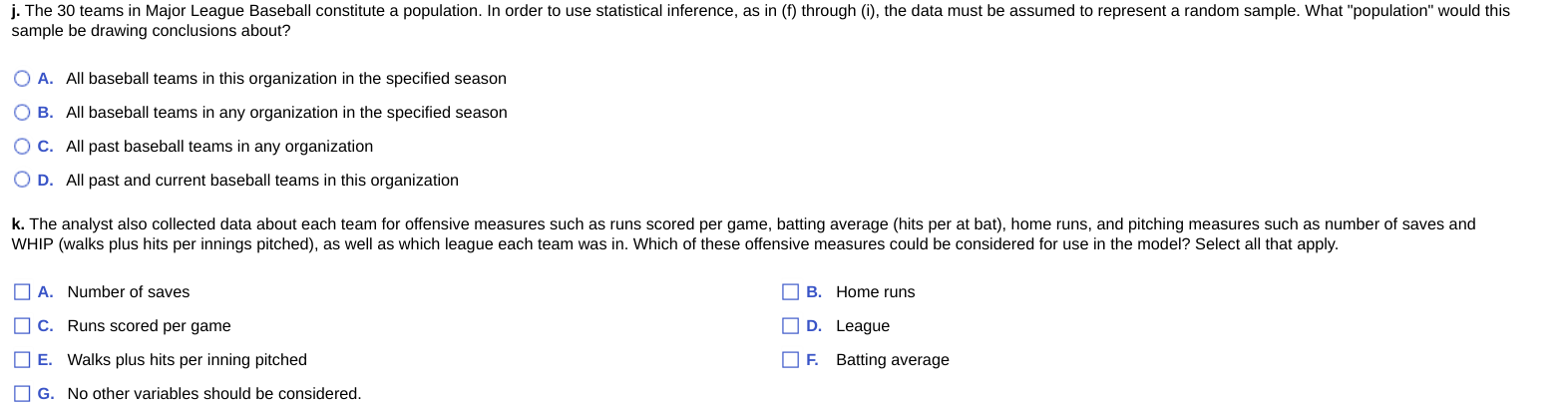 performance, to predict the number of wins. He collects the team ERA