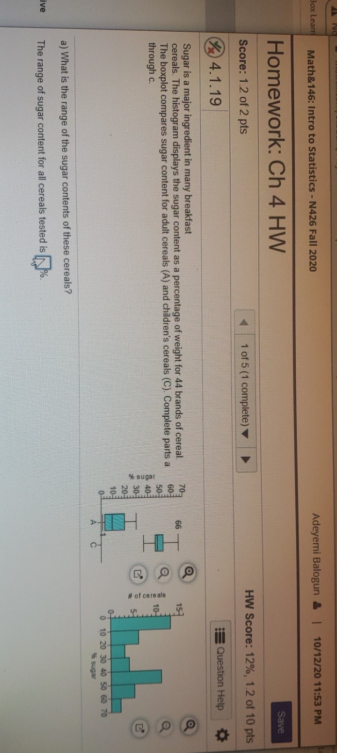 startistics Box Learn Math&146: Intro to Statistics - N426 Fall 2020 Adeyemi