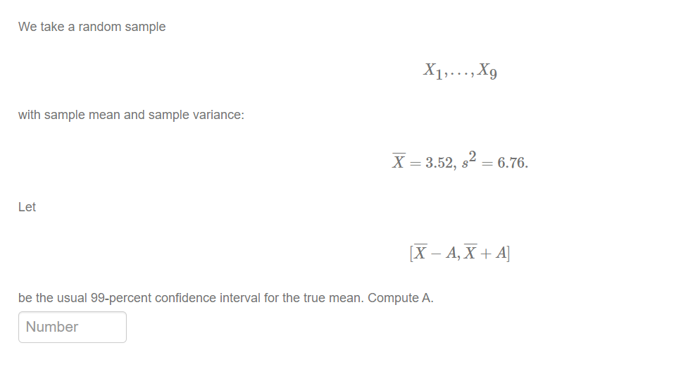 Solve the question in the attachment. We take a random sample X1