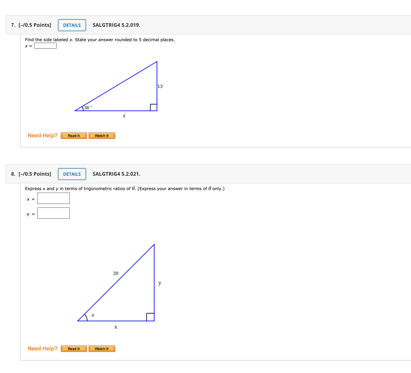 at the small end and is 19 centimeters long (see figure). The