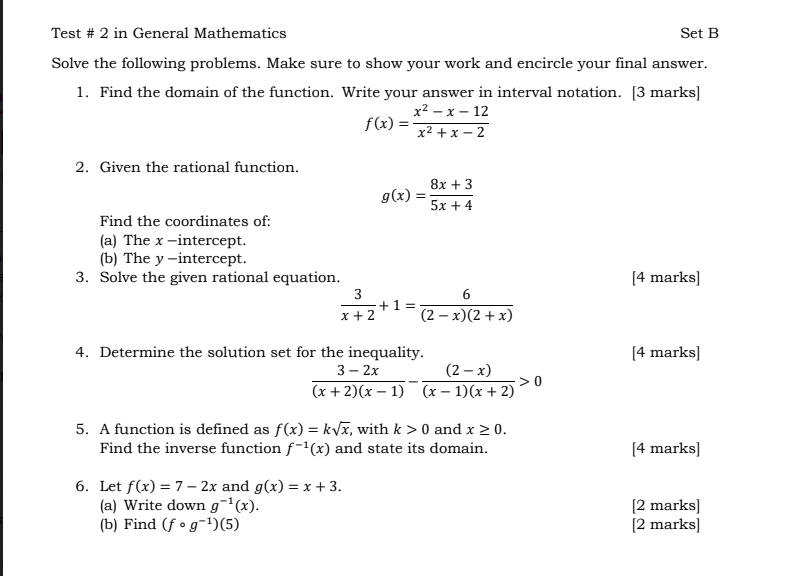 A function is defined as f(x)= k(x) with k>0 and x>=0. Find