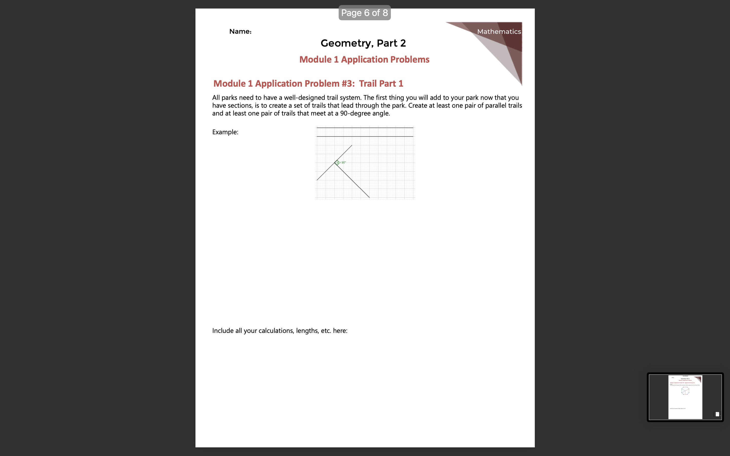 a polygon, not a circle, and it cannot be a simple square