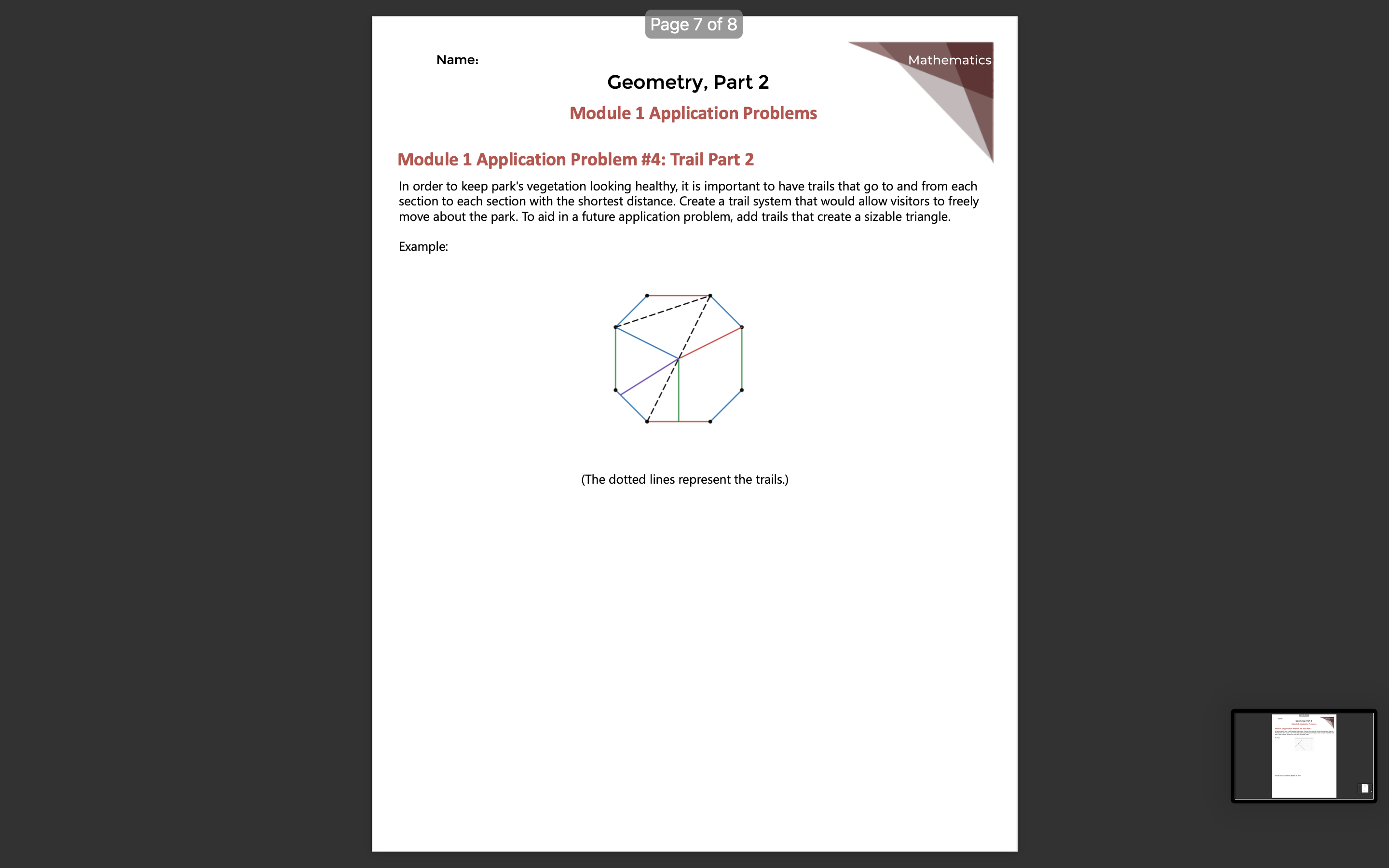 or rectangle. Once you have decided on the shape of your park,