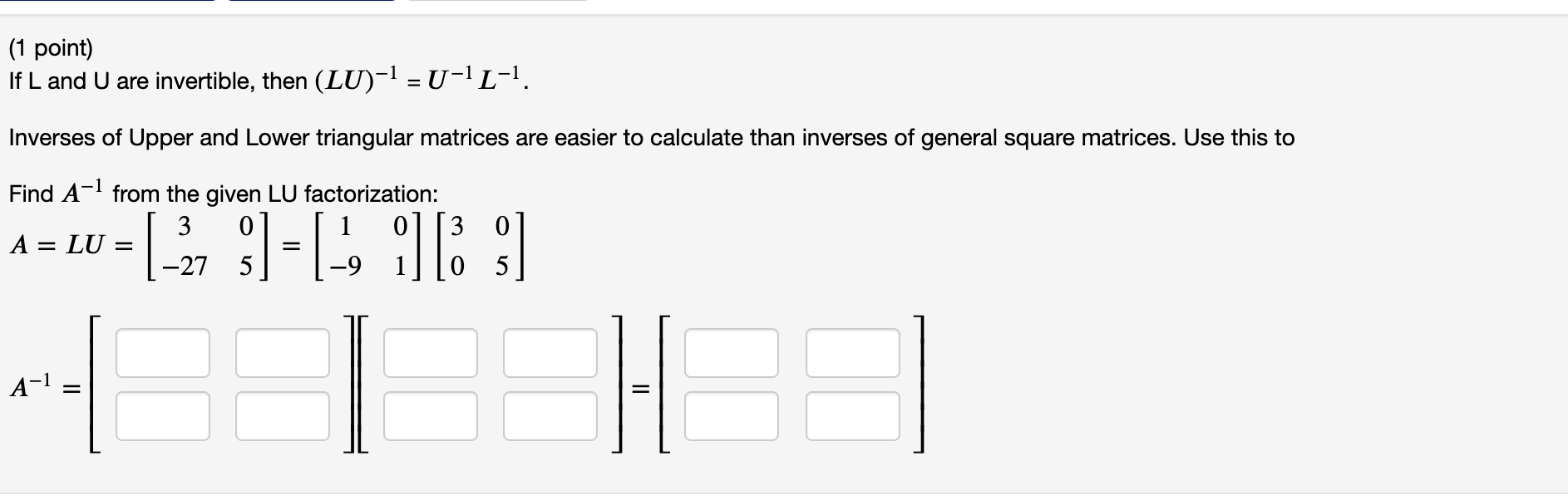 the production level for the external demand D = 0 ? 0