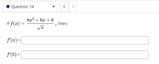 ' 2.1: xl Let f(:1?} = Then f'(:r:) :i i . And
