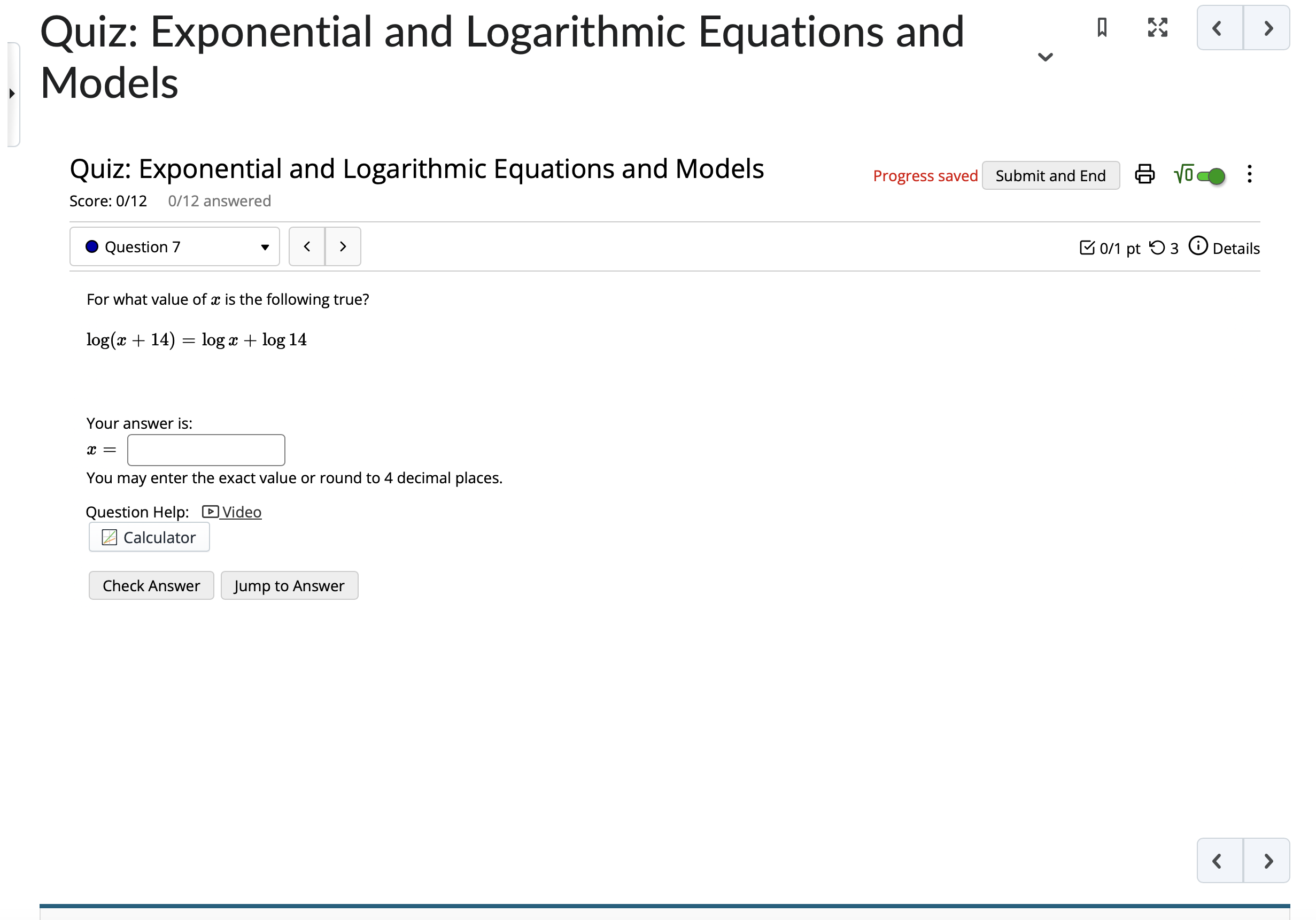 in lowercase characters is: log_base (number) Spaces in the answer are optional.