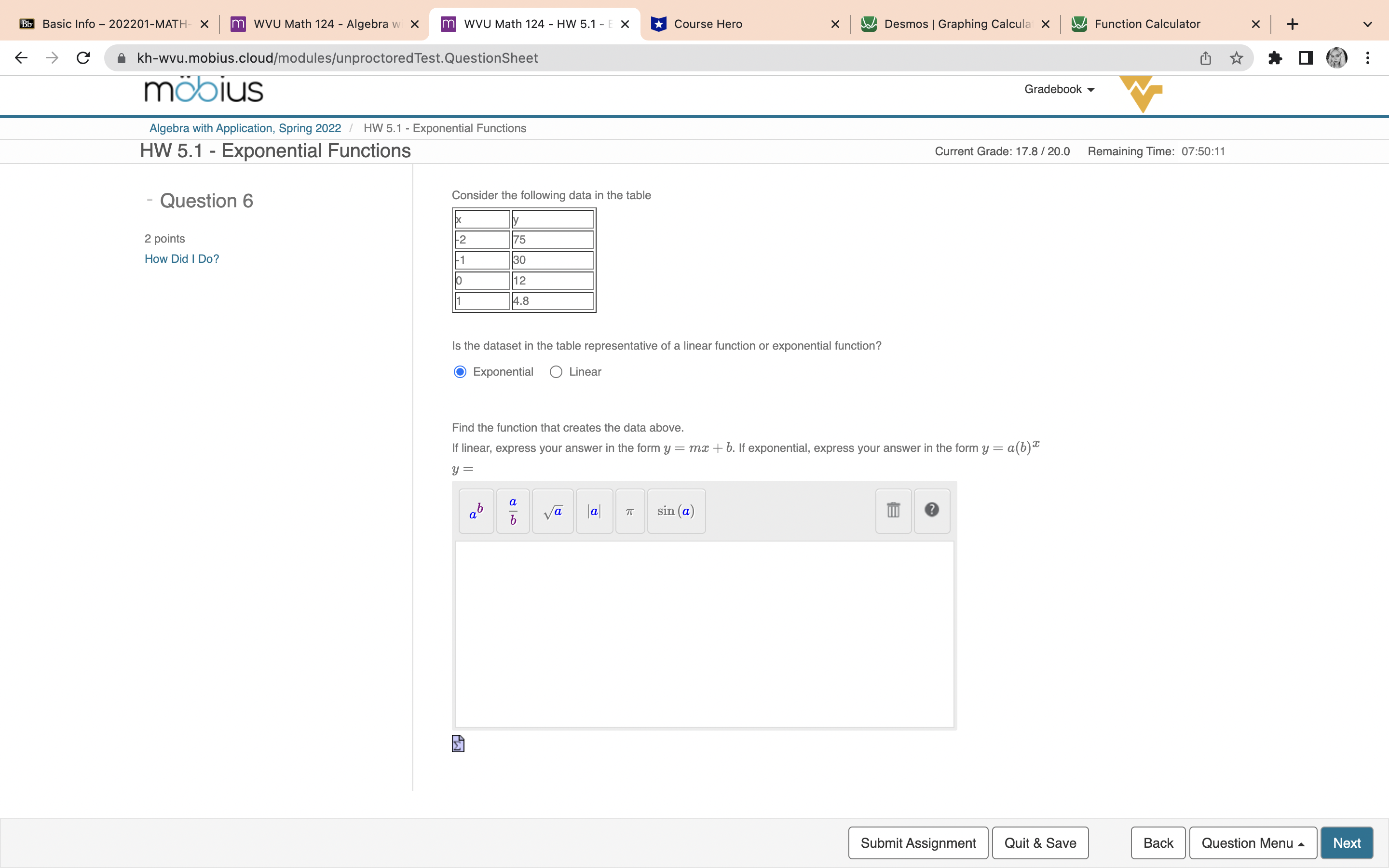 needing help with these two Bb Basic Info - 202201-MATH- X m