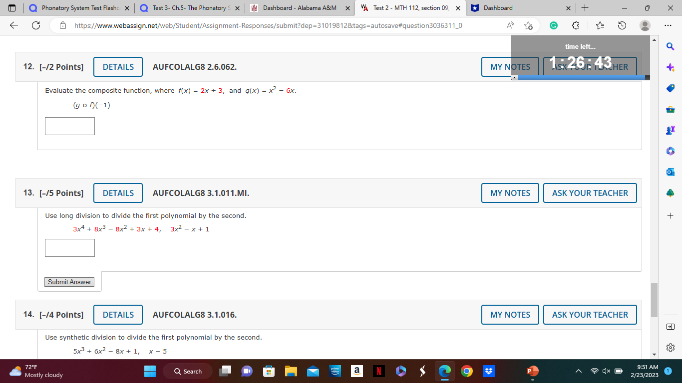 submit or change the answer. 1:27: 06 Assignment Scoring Your last submission