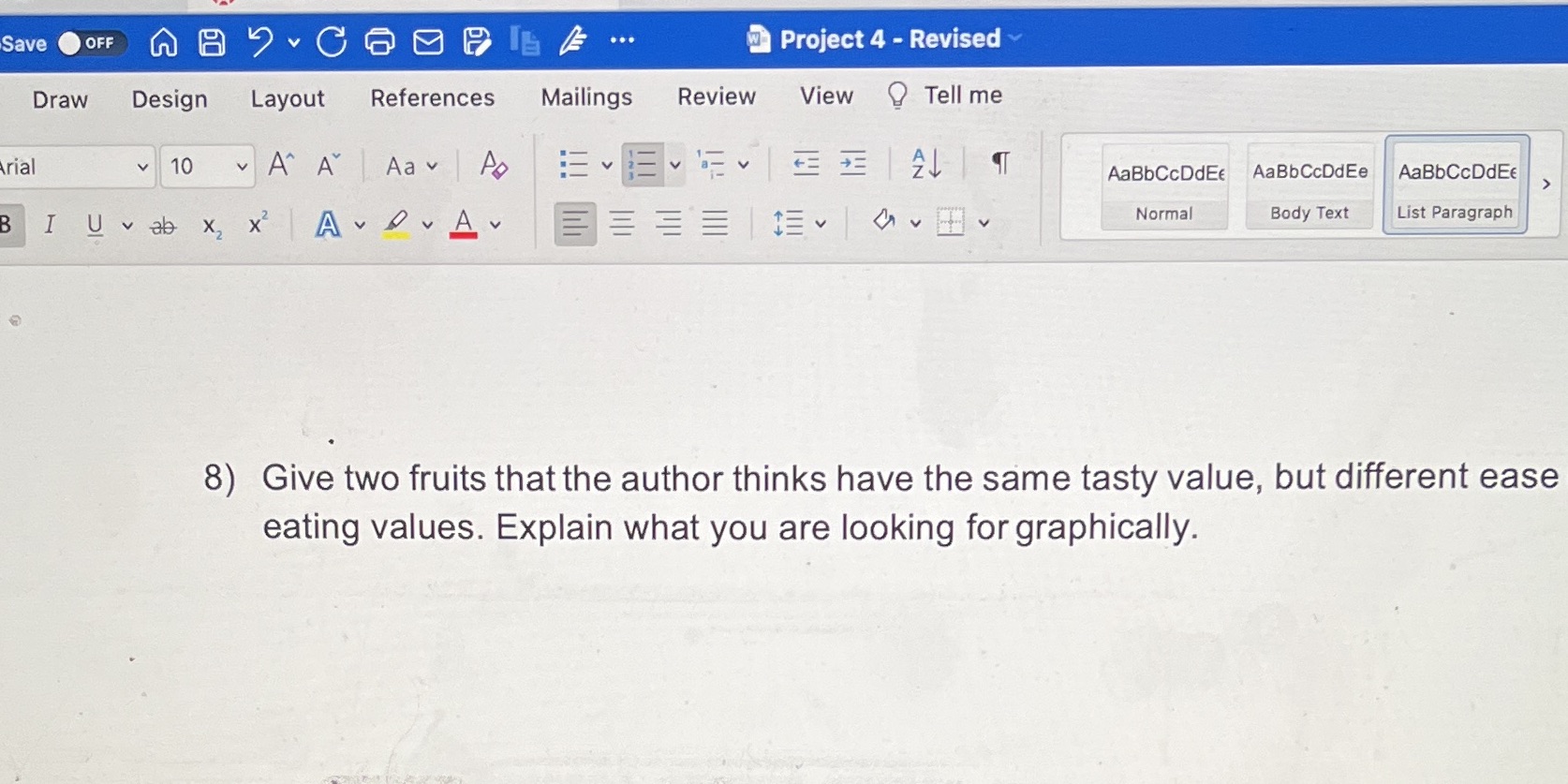 Save OFF ... Project 4 - Revised Draw Design Layout References