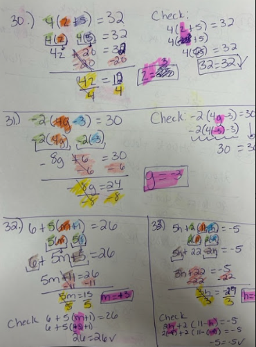 14 = 80 4 y-5 = 12 y - 5 -3 =