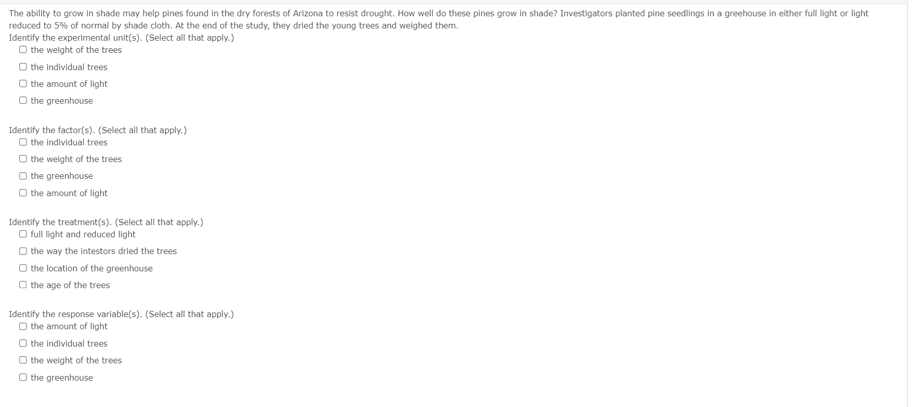 professional women's club and mails a questionnaire to 100 of these women