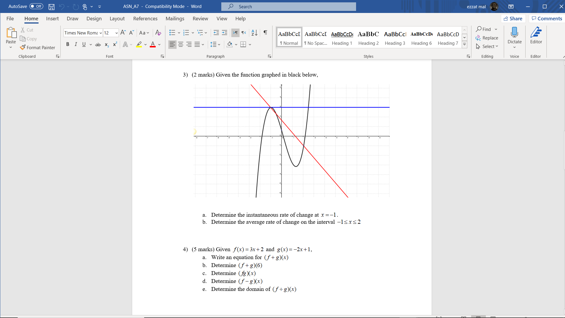- Compatibility Mode - Word O Search ezzat mal File Home Insert