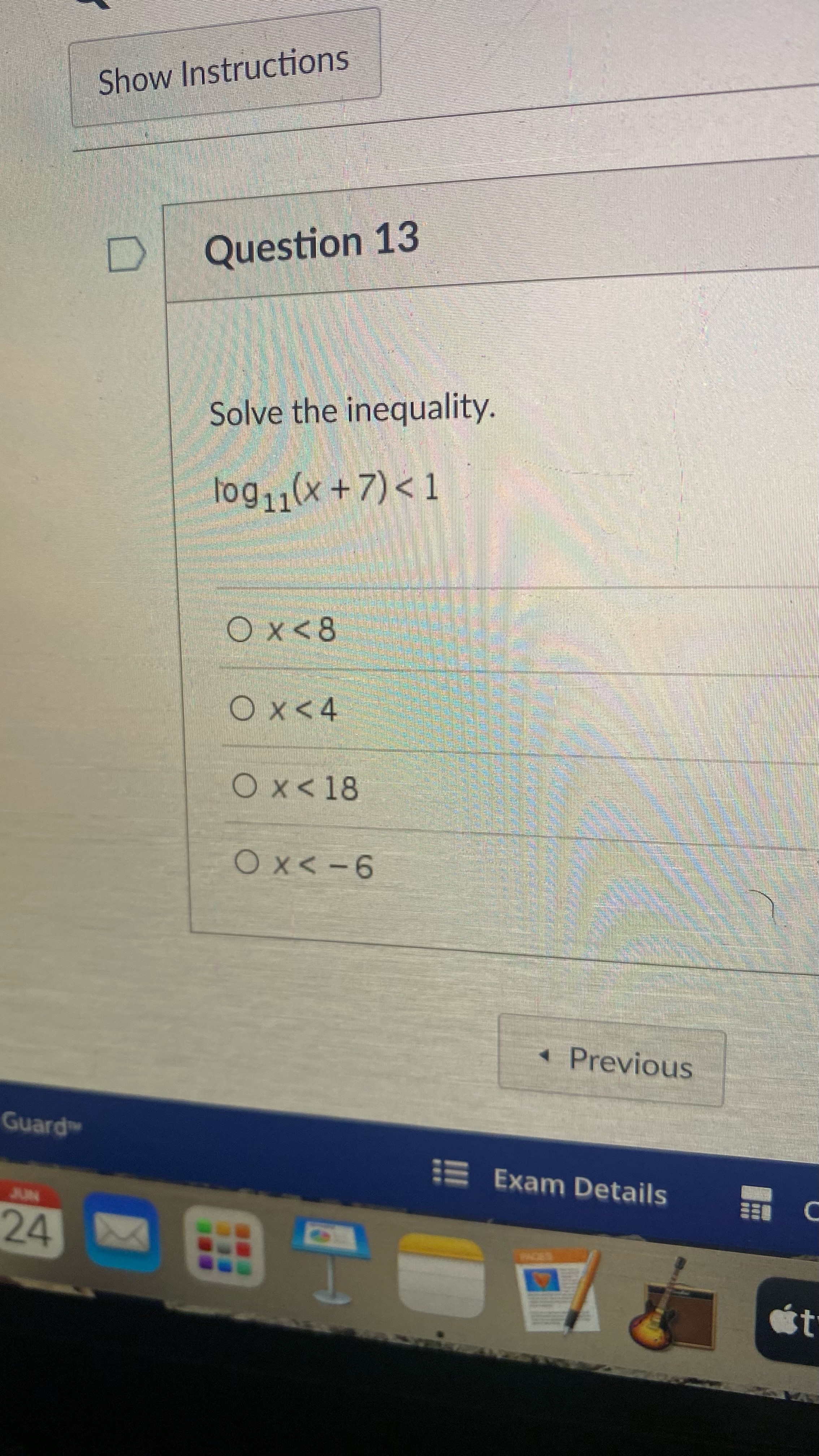O None of the other answers are correct Exam Details Calculato atvExpand