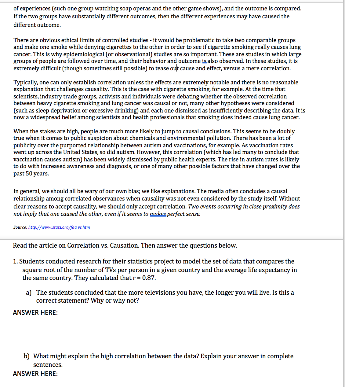 the most common errors we find in the press is the confusion