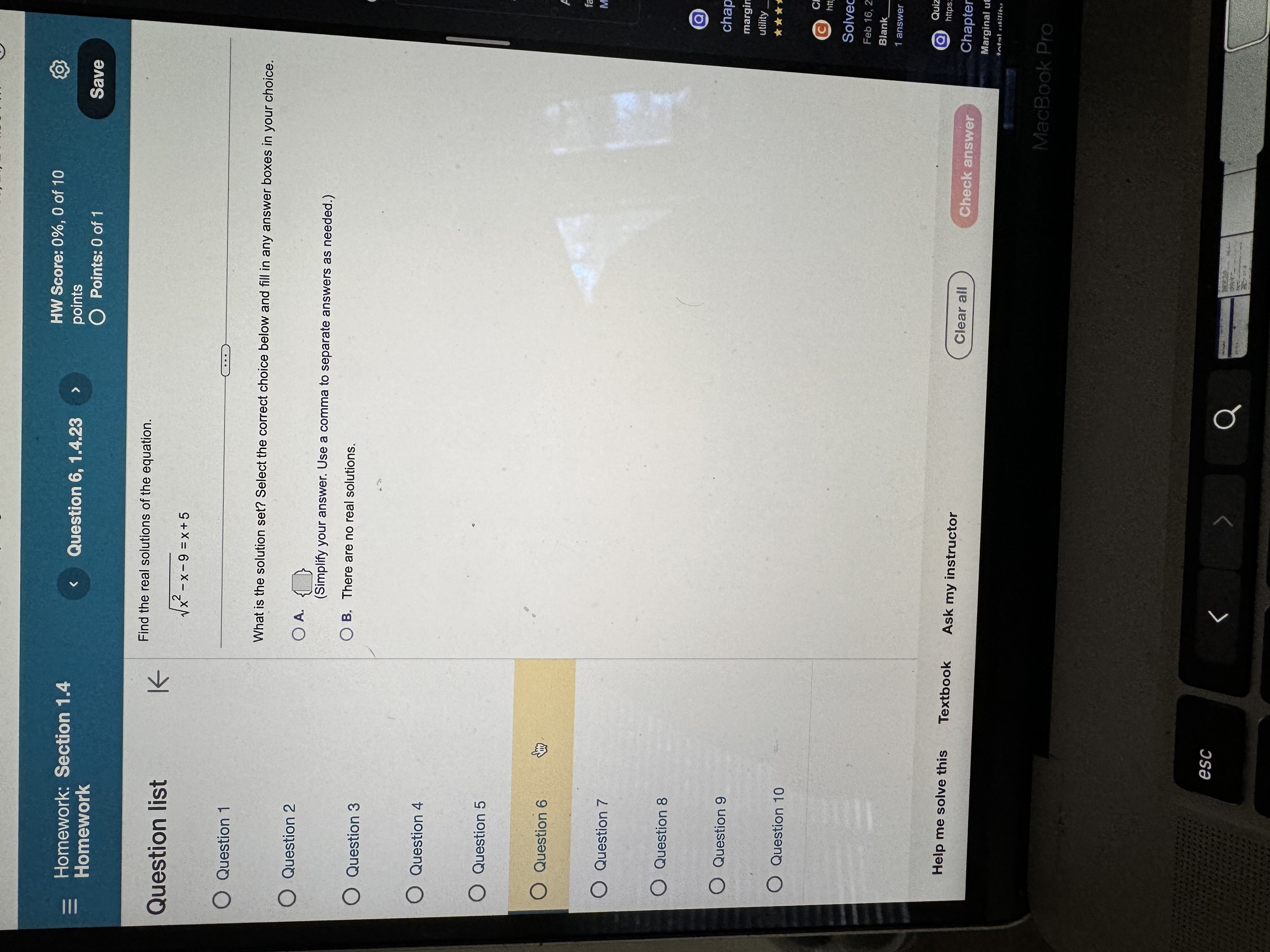 and fill in any answer boxes in your choice Question 2 (Simplify