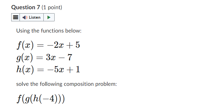 Write the transformed function in the form: f (ac) = af(b(a +