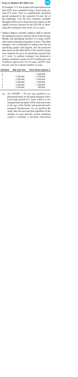 between servicing, the higher the cost. The costs of servicing are estimated