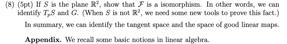 plane of a regular surface. In the following, S is always a