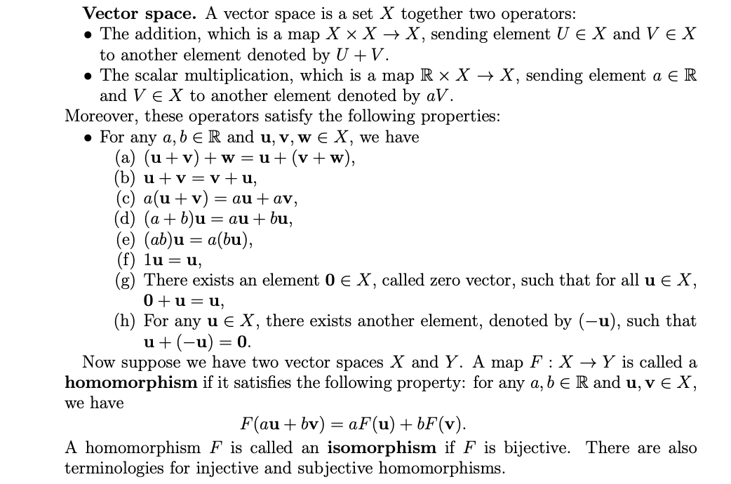 regular surface and p S is a given point. Some linear algebra