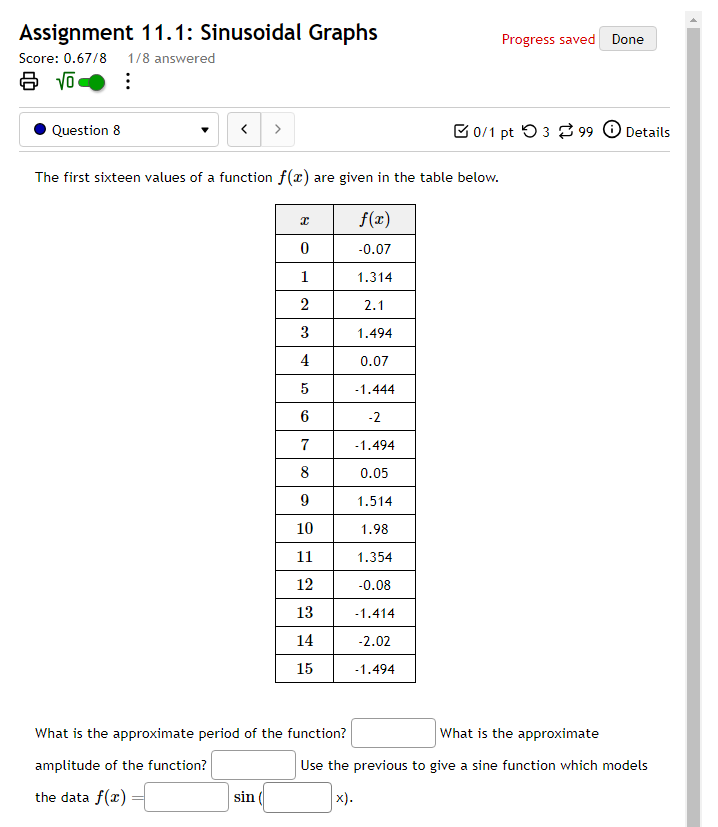 Comments: Score: 0.67/8 1/8 answered No Comment $ VOCO Question 3 0/1