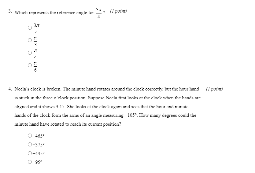 a positive direction through r'i' point} two quadrants of the coordinate plane,