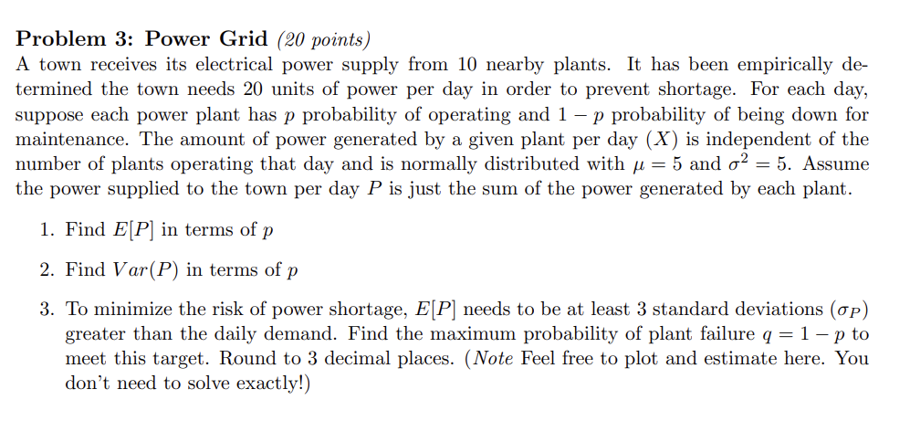 Very difficult question and I do not understand. Please help. Problem 3: