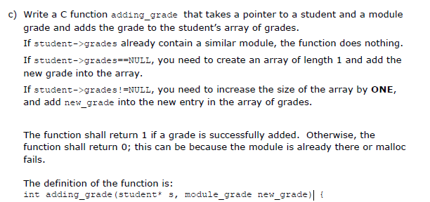 struct { unsigned int student_ID; char* student_name; module_grade* grades; unsigned int grades_len;