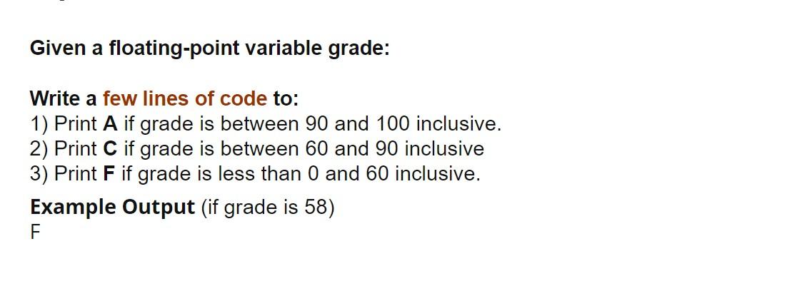 Please Explain step by step also. Thank you Given a floating-point variable
