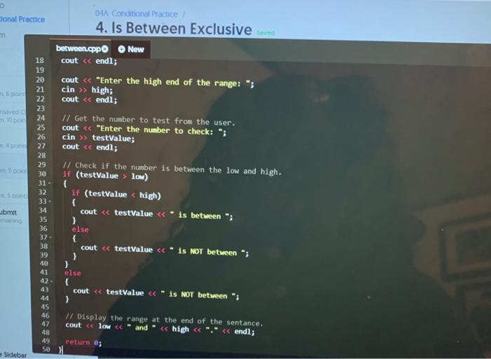 operators instead of nested conditionals Modity this working program by eliminating the
