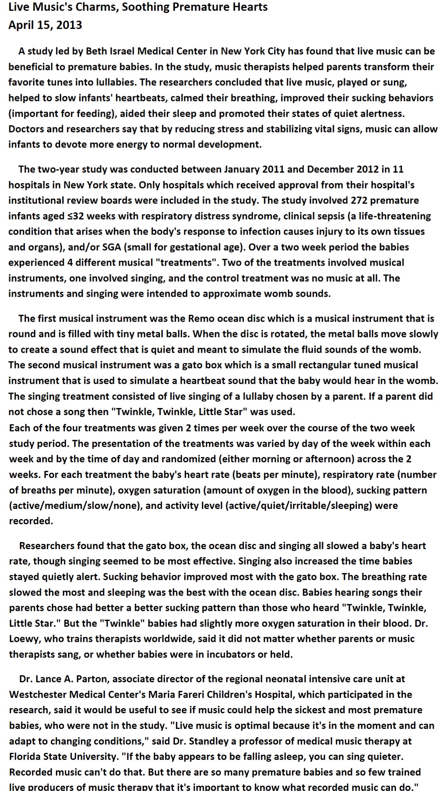 Answer the questions below based on the article provided.(a) What type of