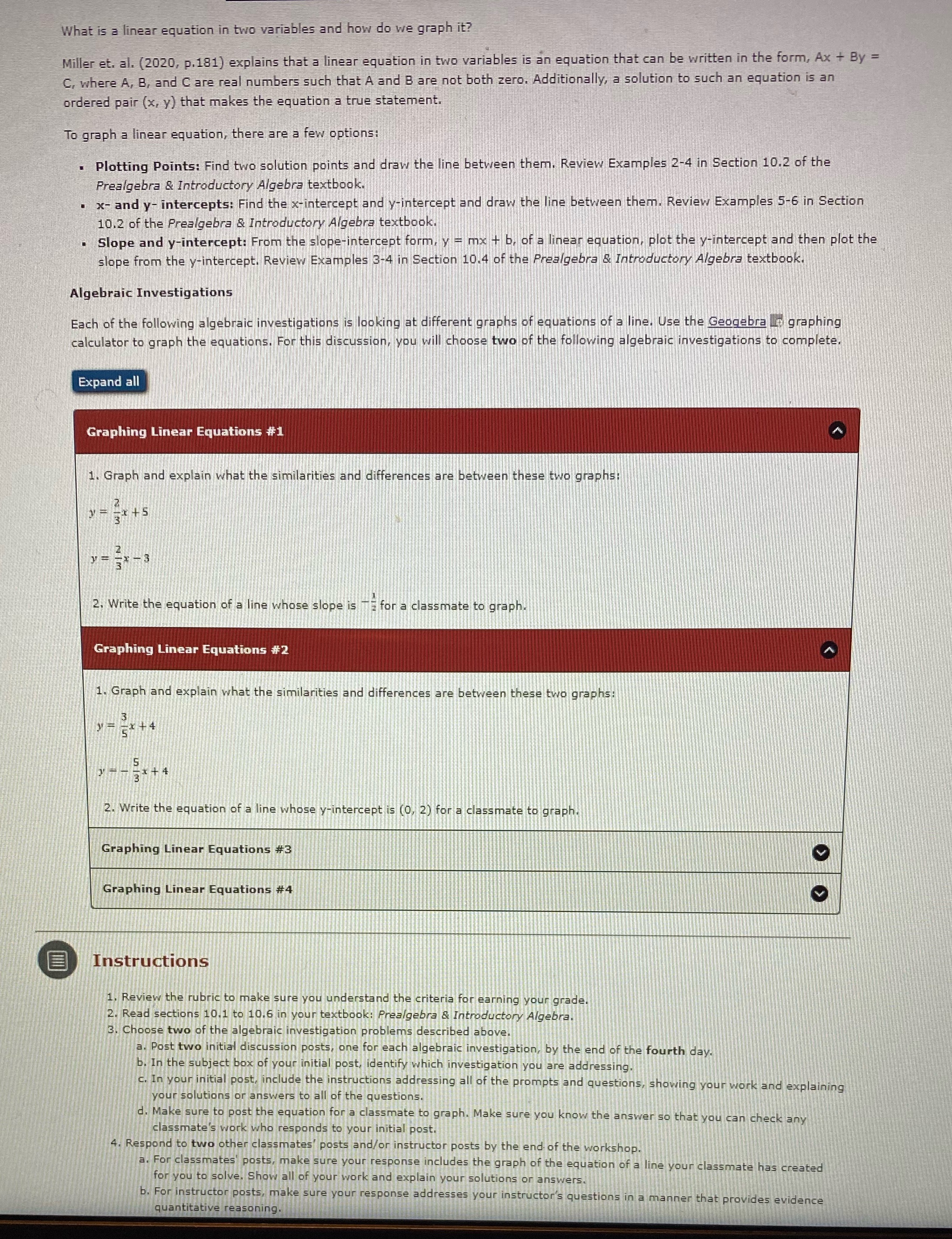  What is a linear equation in two variables and how do
