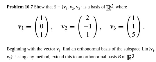 This is a Linear Algebra Question. BOTH the question and the answer