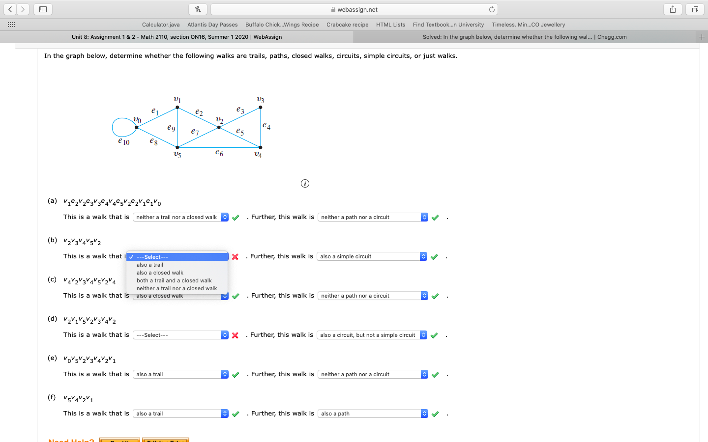 What's the correct selection for b and d ? webassign.net C Calculator.java