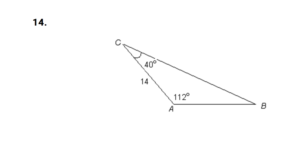 case. For each, find all possible solutions and sketch the triangle(s) in