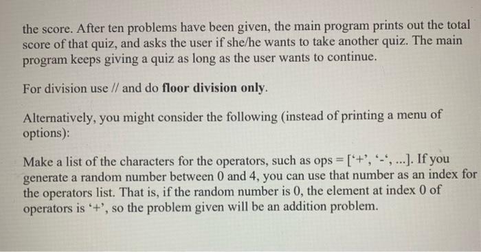 % and reports the score, the number of correct answers for the