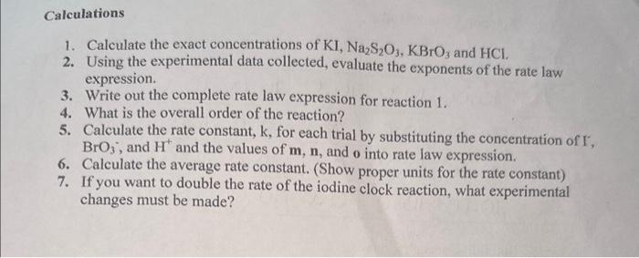 of varying the concentration of reactants. Kinetic is the area of chemistry