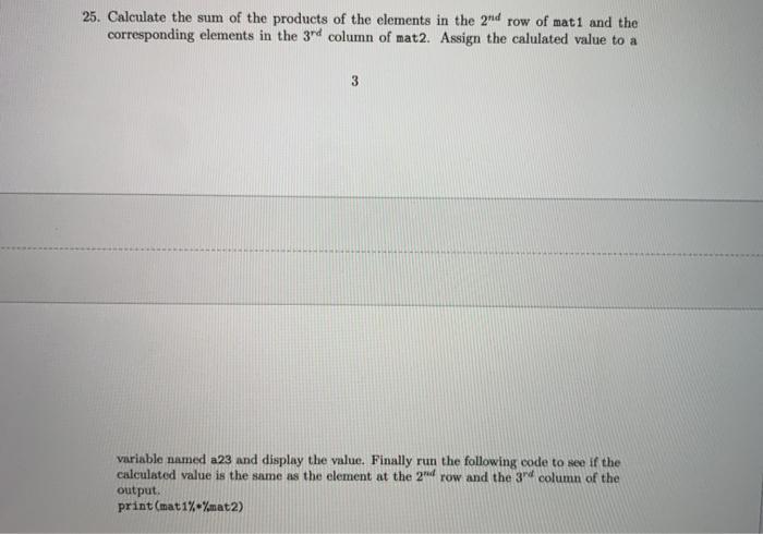 is 25, and label the elements of this vector as the lowercase